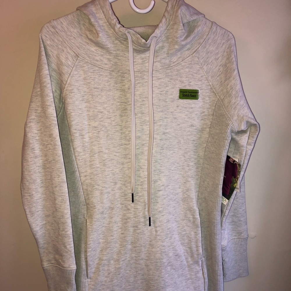 Cozy grey yoga hoodie